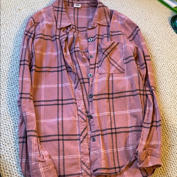PacSun me to we pink flannel - Picture 1 of 2